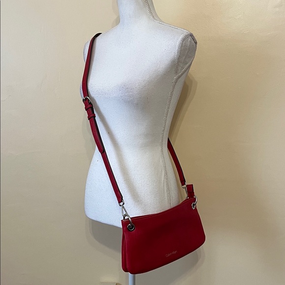 Calvin Klein Women's Raya Faux Leather Convertible Demi Handbag - Picture 3 of 15